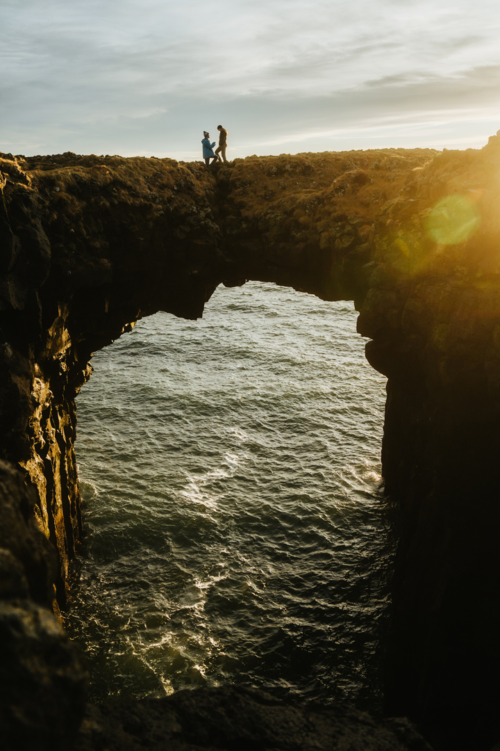 Guy is proposing in Snaefellsnes