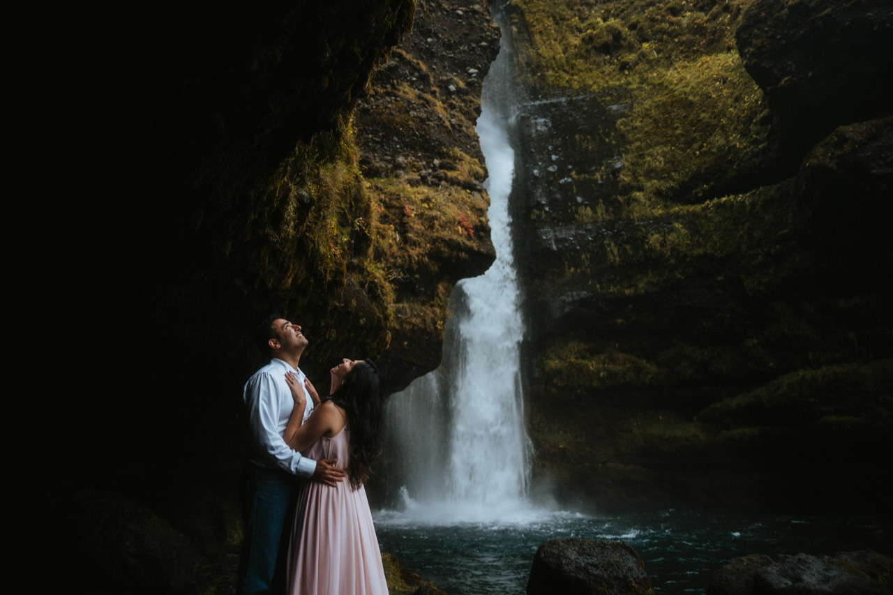 Gluggafoss Waterfall Photoshoot